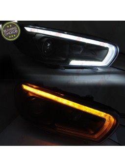 Faróis Tube Light LED Chrome - VW Scirocco (2008-2014)