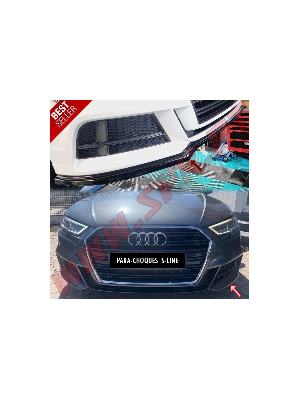 Lip Spoiler Frontal - Audi A3 8V S-Line / S3 Facelift (2016-2019)