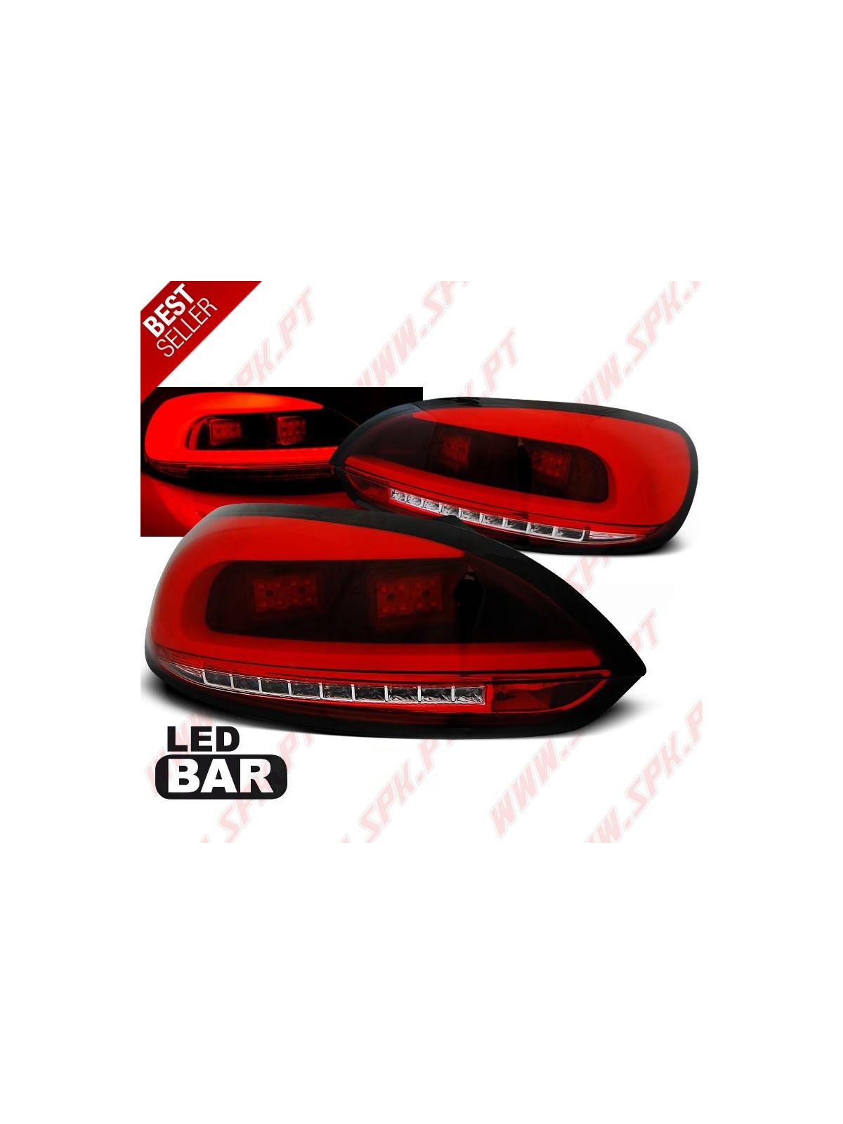 Farolins LED-BAR Red+Clear - VW Scirocco (2008-2014)