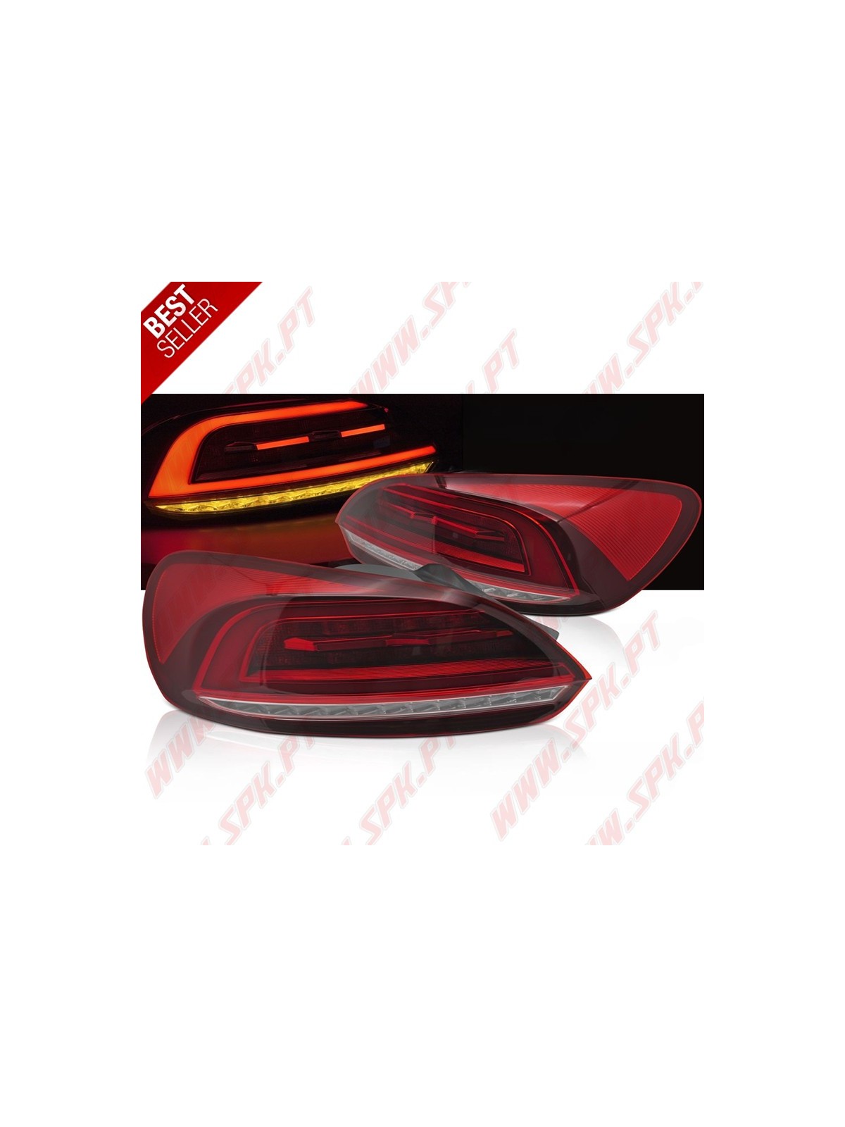 Farolins LED-BAR V.2 Red+Clear - VW Scirocco (2008-2014)