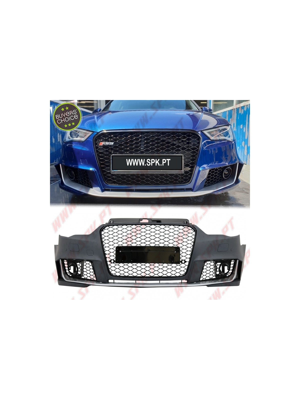 Para-Choques Frontal Look RS3 - Audi A3 8V (2012-2015)