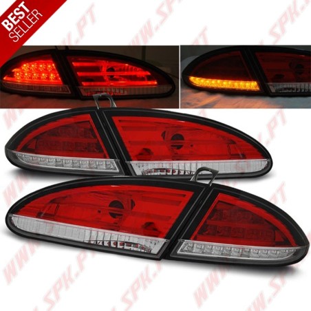 Farolins LED Red+Clear - Seat Leon 1P (2005-2009)