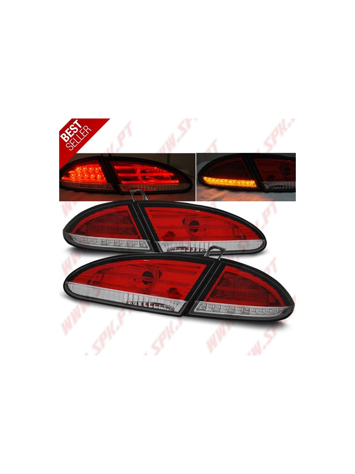 Farolins LED Red+Clear - Seat Leon 1P (2005-2009)