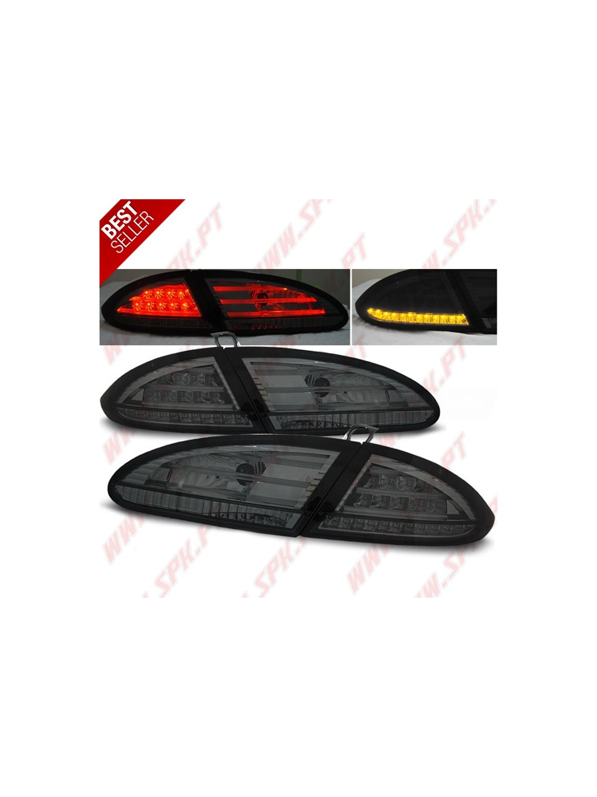 Farolins LED Chrome+Smoke - Seat Leon 1P (2005-2009)