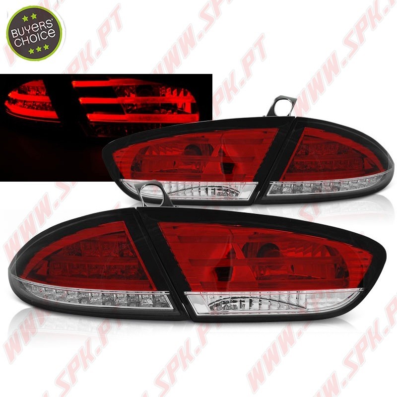 Farolins LED Red+Clear - Seat Leon 1P Facelift (2009-2012)