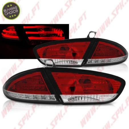 Farolins LED Red+Clear - Seat Leon 1P Facelift (2009-2012)