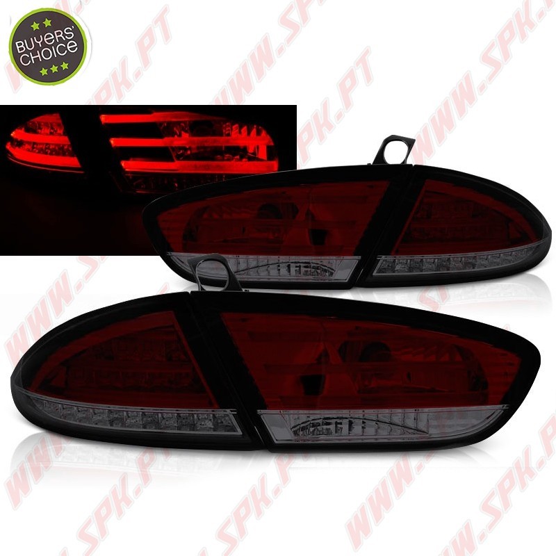 Farolins LED Red+Smoke - Seat Leon 1P Facelift (2009-2012)