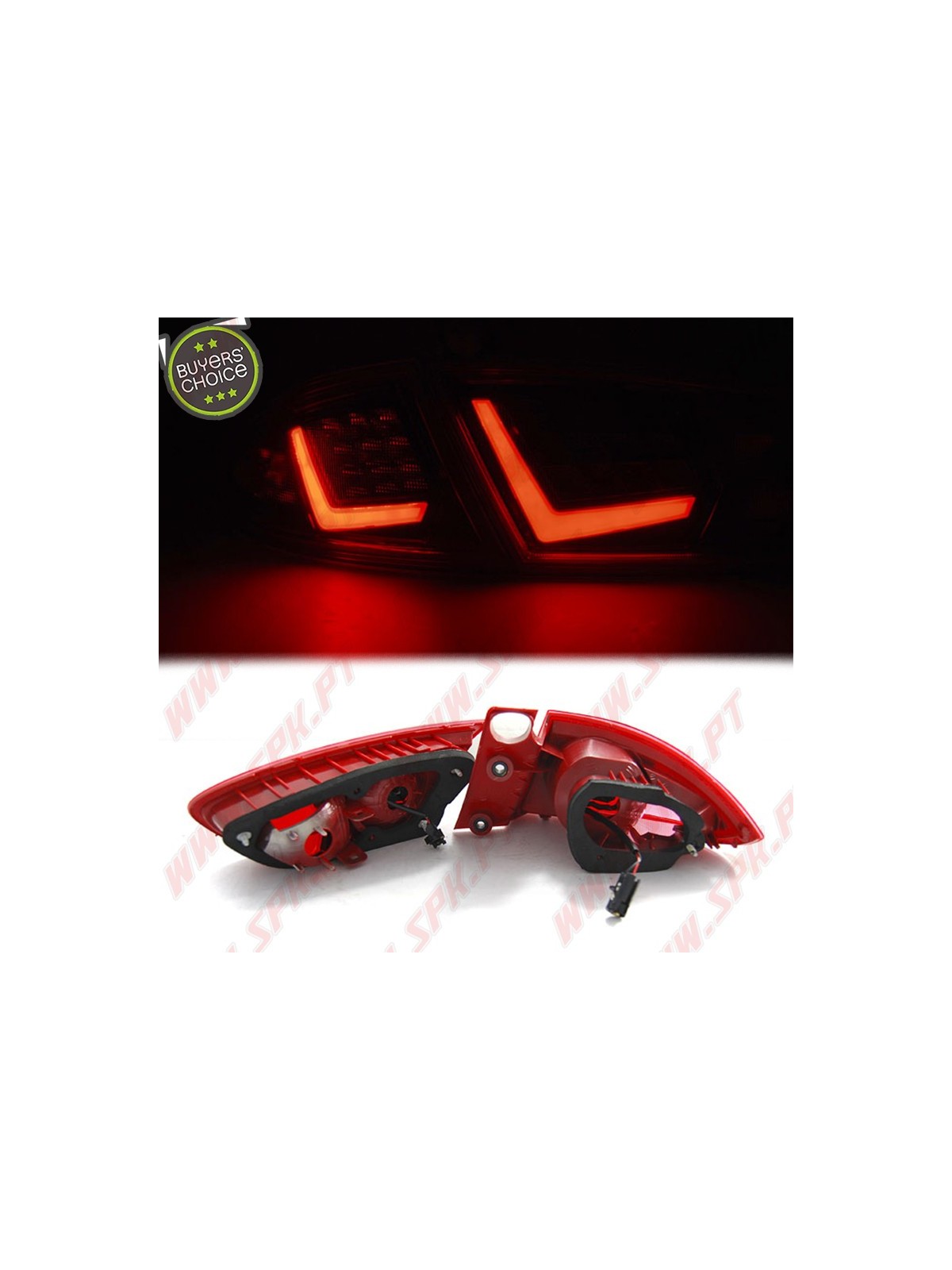 Farolins LED-BAR Dark Red - Seat Leon 1P Facelift (2009-2012)