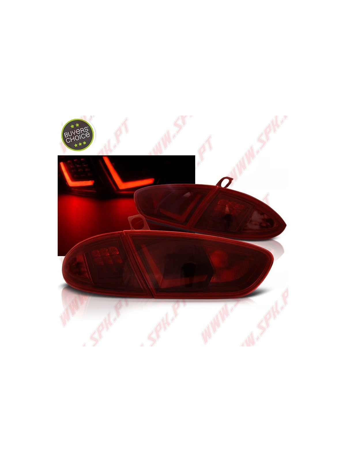 Farolins LED-BAR Dark Red - Seat Leon 1P Facelift (2009-2012)