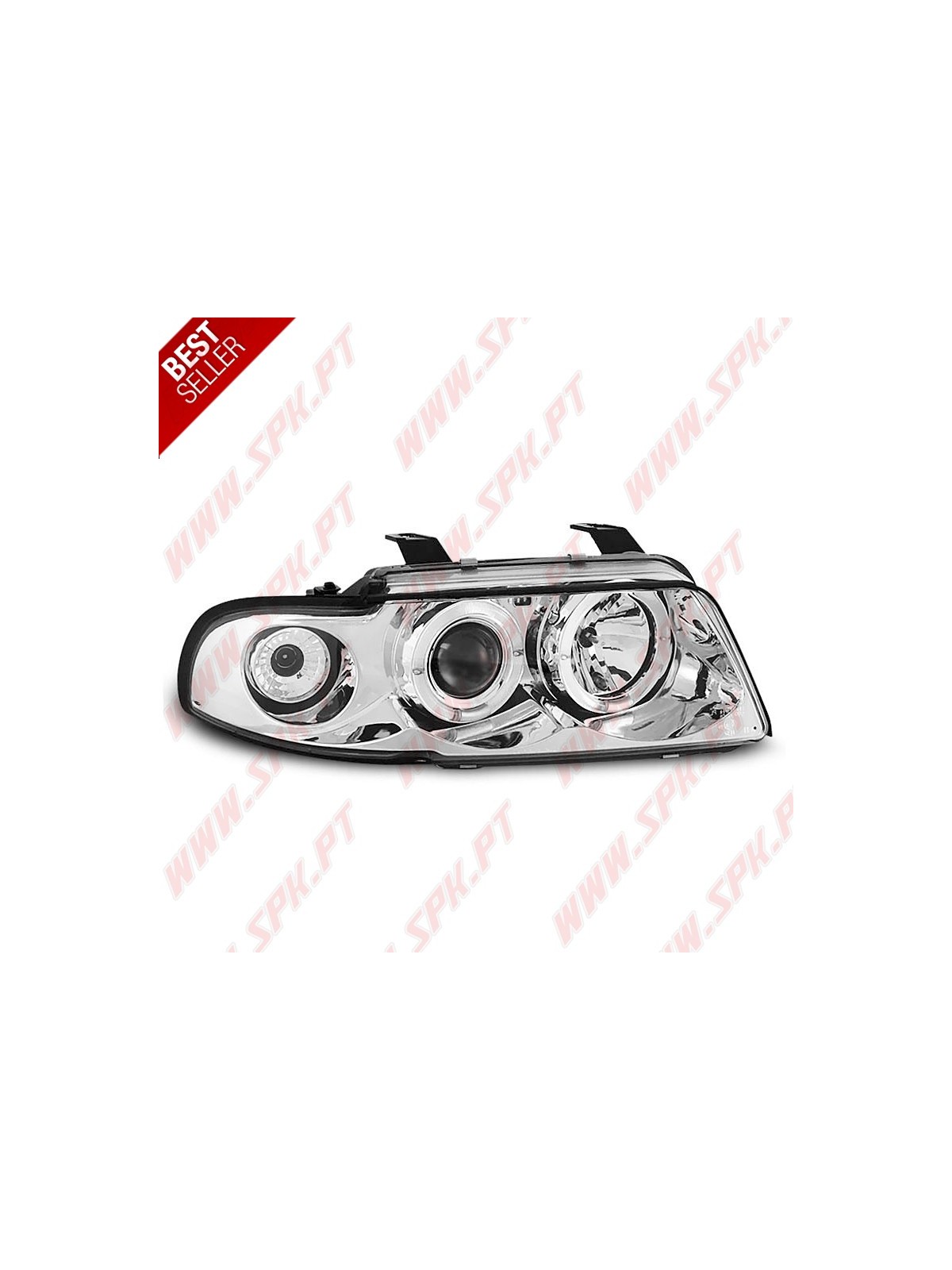 Faróis Angel Eyes LED / Chrome - Audi A4 B5 (1994-1998)