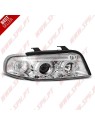 Faróis Angel Eyes LED V.2 / Chrome - Audi A4 B5 (1994-1998)