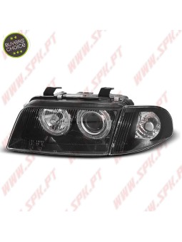 Faróis Angel Eyes V.3 / Black - Audi A4 B5 (1994-1998)
