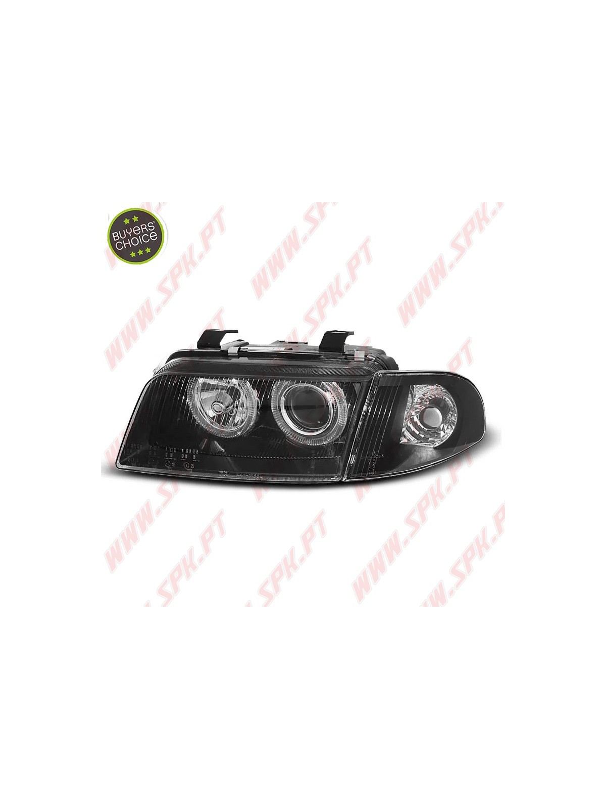 Faróis Angel Eyes V.3 / Black - Audi A4 B5 (1994-1998)