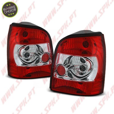 Farolins Cristal Red+Clear - Audi A4 B5 Avant (1994-2001)