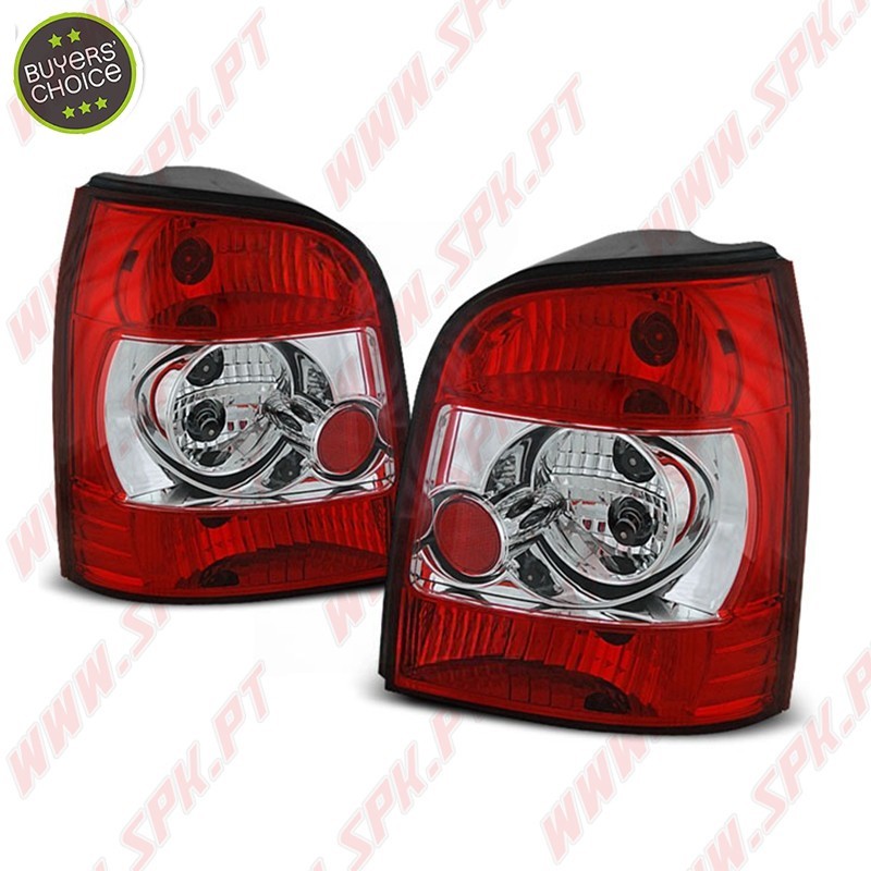 Farolins Cristal Red+Clear - Audi A4 B5 Avant (1994-2001) Farolins Cristal Red+Clear - Audi A4 B5 Avant (1994-2001)