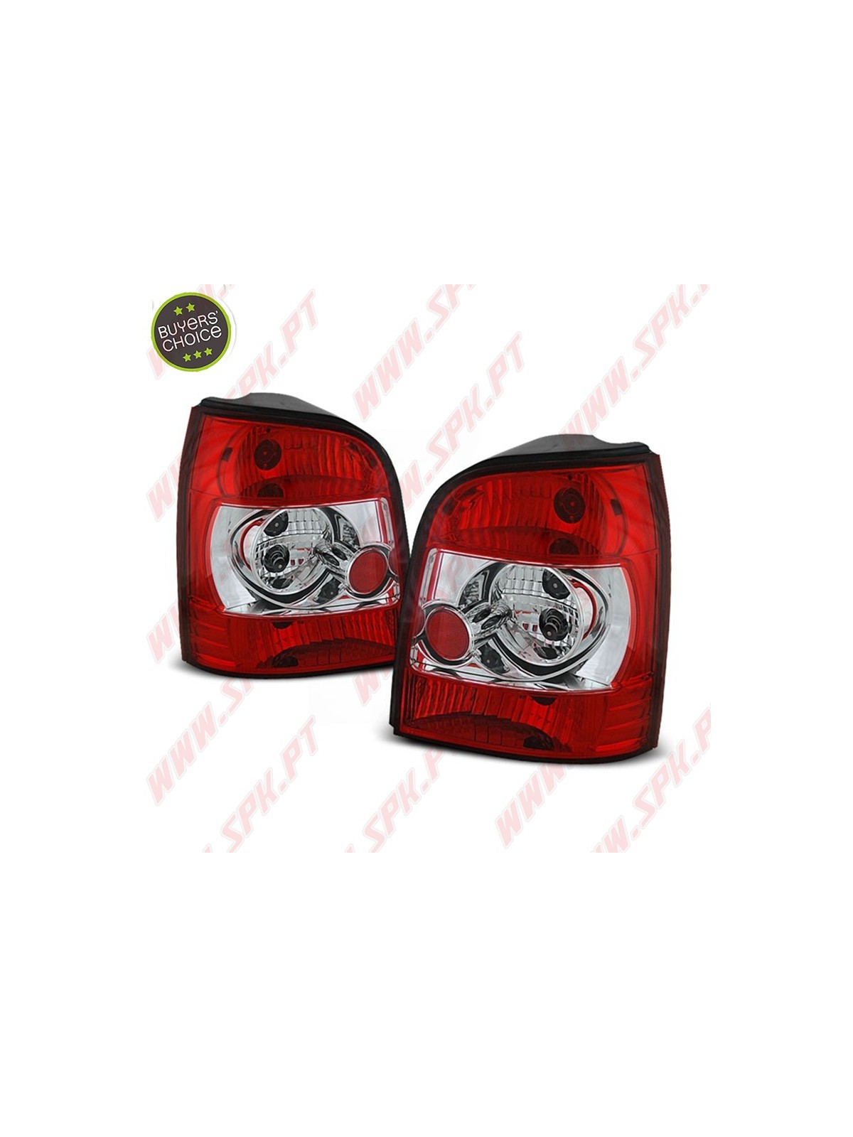 Farolins Cristal Red+Clear - Audi A4 B5 Avant (1994-2001) Farolins Cristal Red+Clear - Audi A4 B5 Avant (1994-2001)