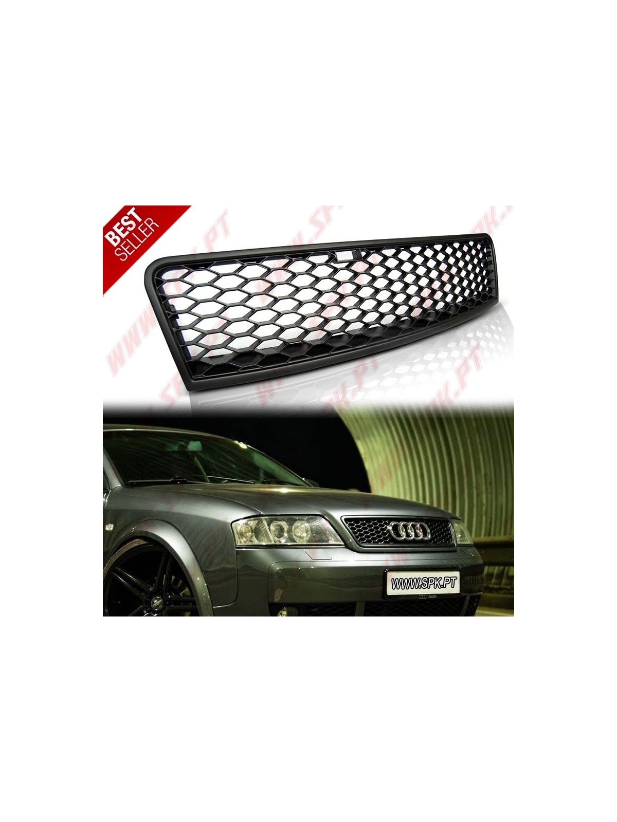 Grelha Frontal Look RS - Audi A6 C5 (2001-2004) Grelha Frontal Look RS - Audi A6 C5 (2001-2004)