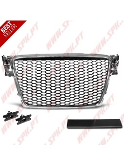 Grelha Frontal Chrome+Black Look RS - Audi A4 B8 (2008-2011)