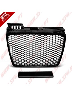 Grelha Frontal Black Gloss Look RS - Audi A4 B7 (2004-2008)