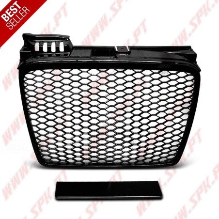 Grelha Frontal Black Gloss Look RS - Audi A4 B7 (2004-2008)