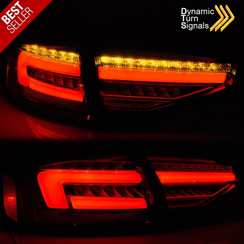 Farolins LED-BAR Red+Clear - Audi A4 B8 Sedan (2012-2015) Farolins LED-BAR Red+Clear - Audi A4 B8 Sedan (2012-2015)