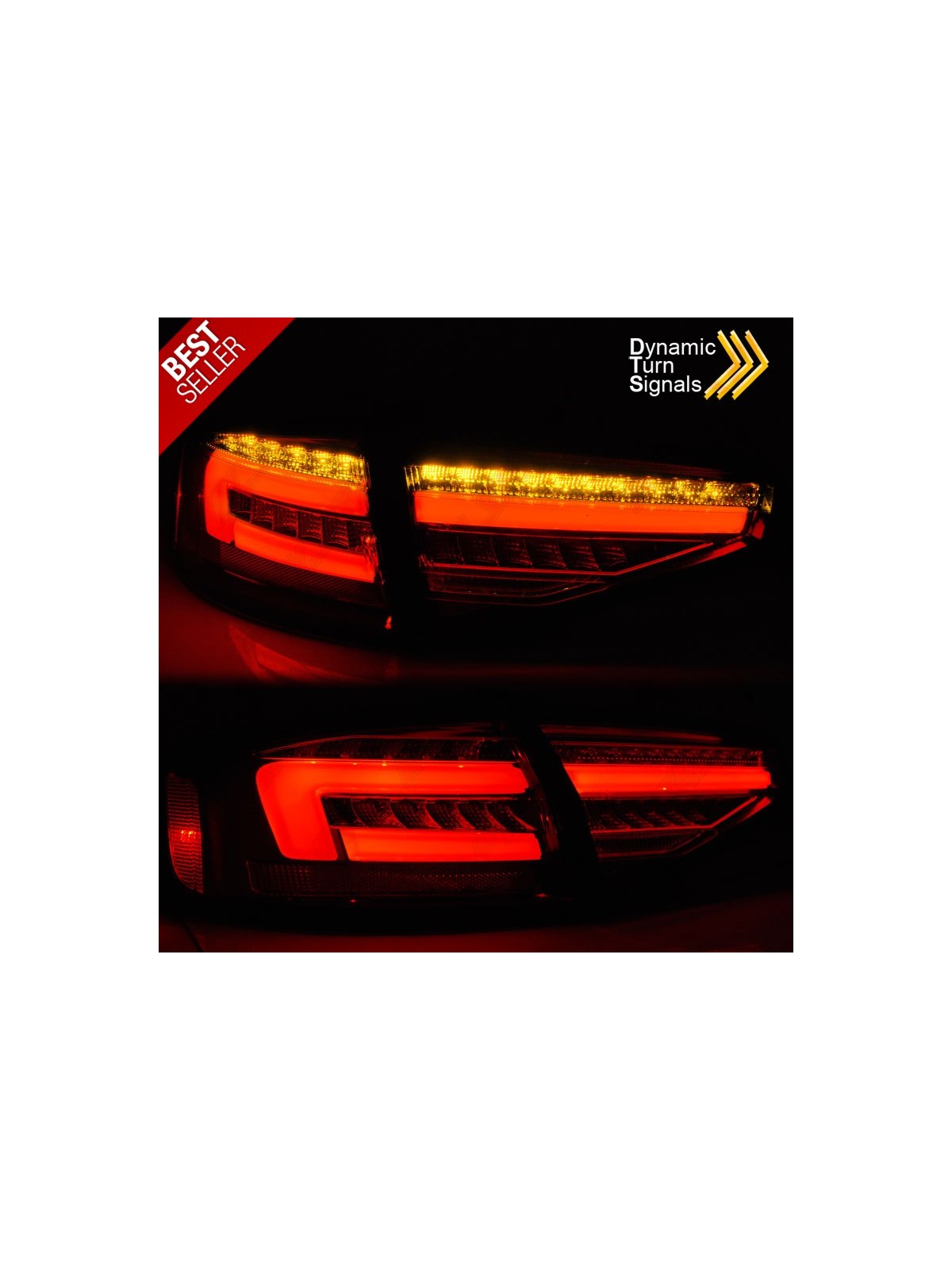 Farolins LED-BAR Red+Clear - Audi A4 B8 Sedan (2012-2015) Farolins LED-BAR Red+Clear - Audi A4 B8 Sedan (2012-2015)