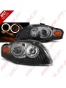 Faróis Angel Eyes / Black - Audi A4 B7 (2004-2008)