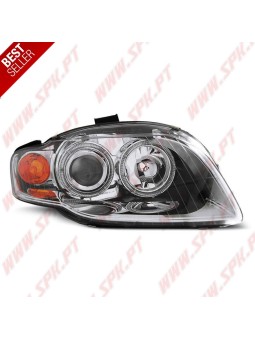 Faróis Angel Eyes / Chrome - Audi A4 B7 (2004-2008)