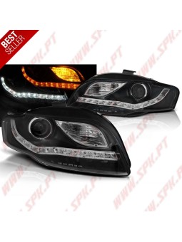 Faróis Daylight LED / Black - Audi A4 B7 (2004-2008)