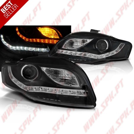 Faróis Daylight LED / Black - Audi A4 B7 (2004-2008)