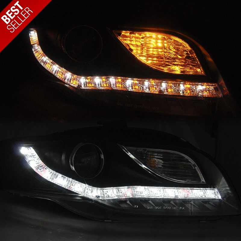 Faróis Daylight LED / Black - Audi A4 B7 (2004-2008) Faróis Daylight LED / Black - Audi A4 B7 (2004-2008)