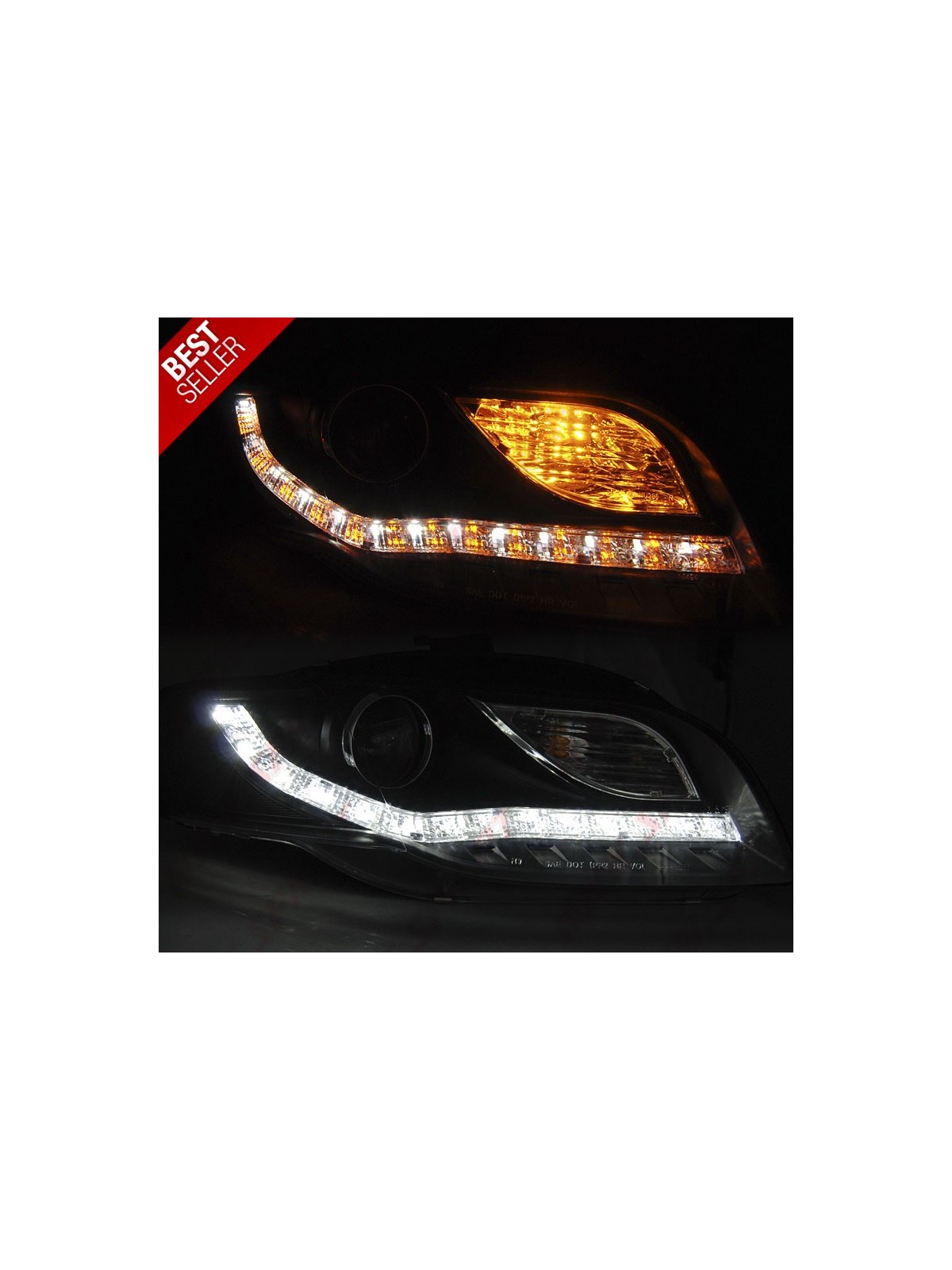 Faróis Daylight LED / Black - Audi A4 B7 (2004-2008) Faróis Daylight LED / Black - Audi A4 B7 (2004-2008)