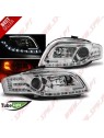 Faróis Tube-Light / Chrome - Audi A4 B7 (2004-2008)