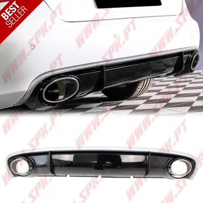 Difusor Traseiro + Ponteiras Look RS4 - Audi A4 B8 Sedan / Avant (2012-2015)