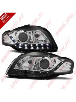 Faróis Daylight LED V.2 / Black - Audi A4 B7 (2004-2008)