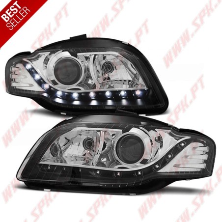 Faróis Daylight LED V.2 / Black - Audi A4 B7 (2004-2008)