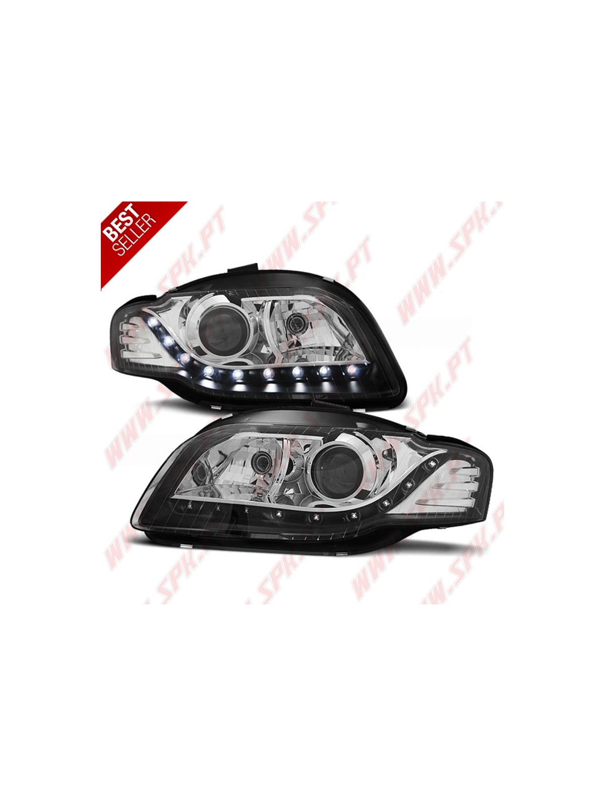 Faróis Daylight LED V.2 / Black - Audi A4 B7 (2004-2008)