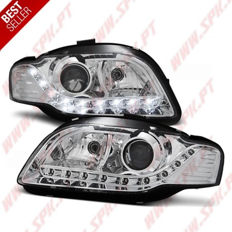 Faróis Daylight LED V.2 / Chrome - Audi A4 B7 (2004-2008)