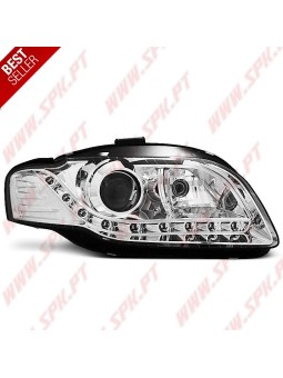 Faróis Daylight LED V.2 / Chrome - Audi A4 B7 (2004-2008)