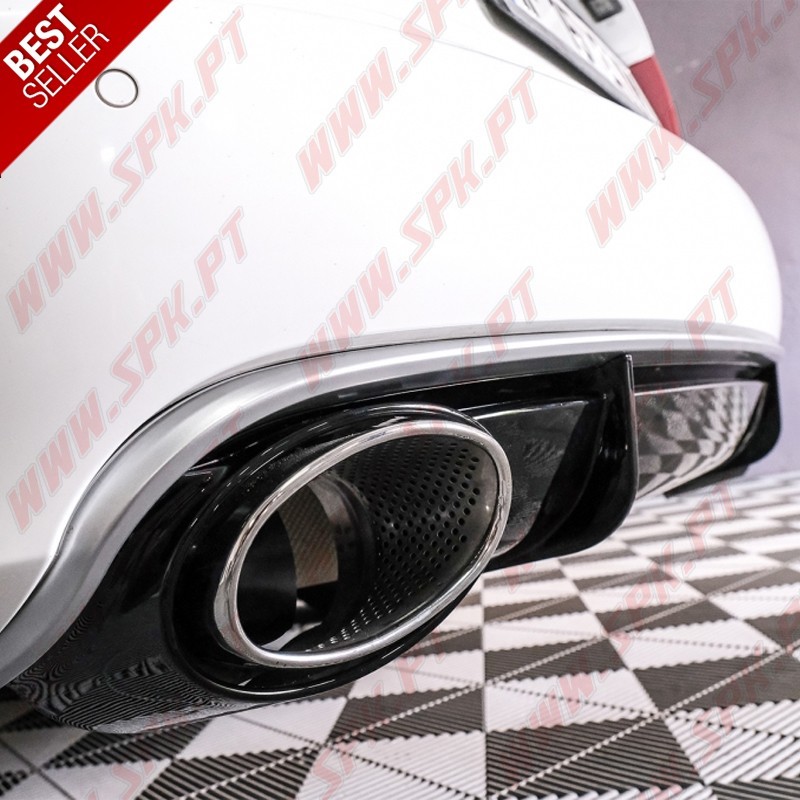 Difusor Traseiro + Ponteiras Look RS4 - Audi A4 B8 Sedan / Avant (2012-2015)