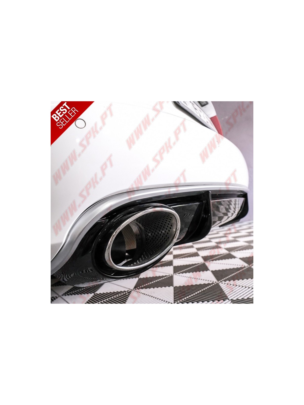 Difusor Traseiro + Ponteiras Look RS4 - Audi A4 B8 Sedan / Avant (2012-2015)