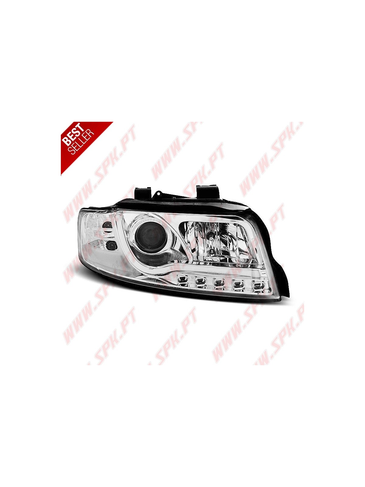 Faróis Tube-Light / Chrome - Audi A4 B6 (2000-2004)