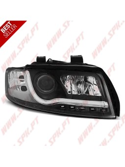 Faróis Tube-Light / Black - Audi A4 B6 (2000-2004)