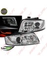 Faróis Tube-Light V.2 / Chrome - Audi A4 B6 (2000-2004)