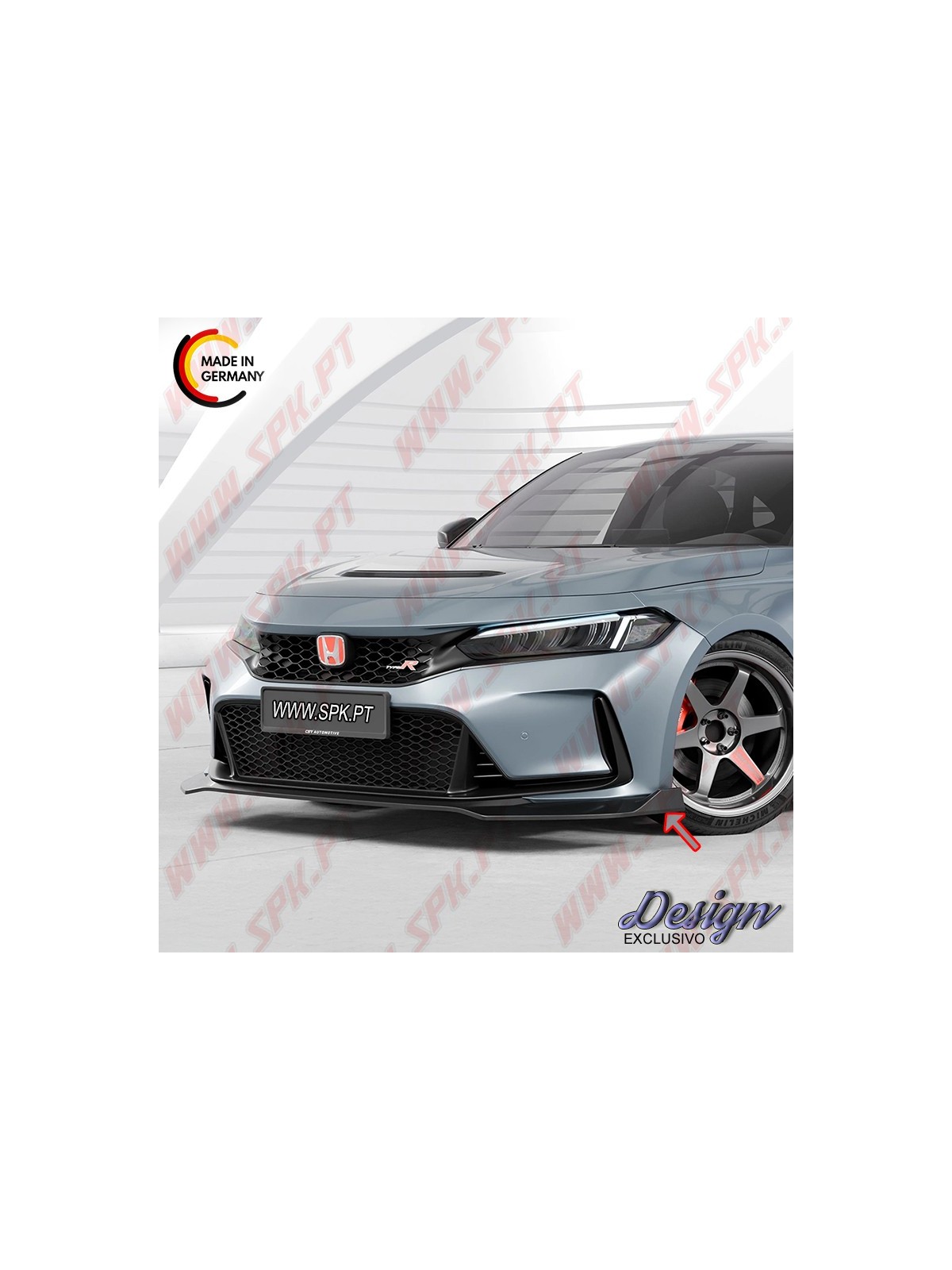 Lip Spoiler Frontal - Honda Civic Type-R FL5 (2022-) Lip Spoiler Frontal - Honda Civic Type-R FL5 (2022-)