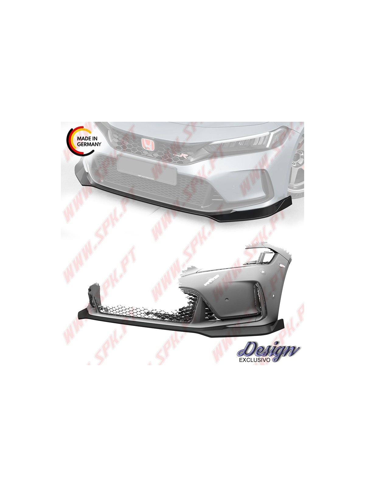 Lip Spoiler Frontal - Honda Civic Type-R FL5 (2022-) Lip Spoiler Frontal - Honda Civic Type-R FL5 (2022-)