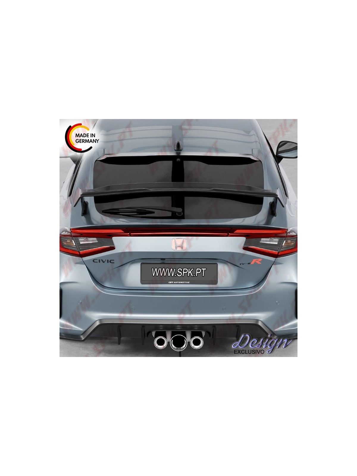 Extensão de Aileron - Honda Civic Type-R FL5 (2022-) Extensão de Aileron - Honda Civic Type-R FL5 (2022-)
