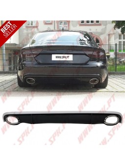 Difusor Traseiro + Ponteiras Look RS7 - Audi A7 (2010-2014)
