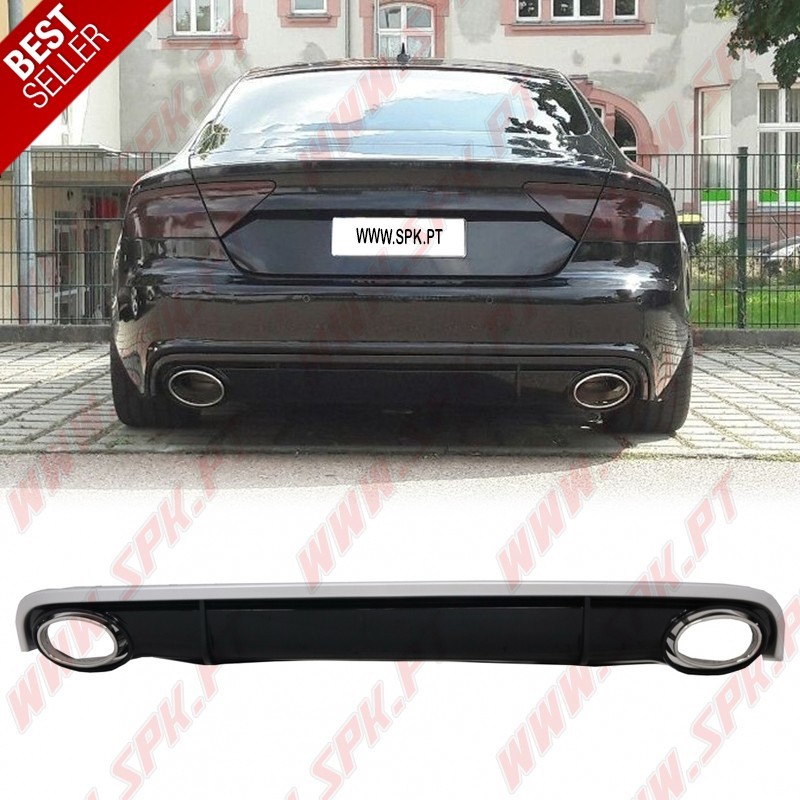 Difusor Traseiro + Ponteiras Look RS7 - Audi A7 (2010-2014) Difusor Traseiro + Ponteiras Look RS7 - Audi A7 (2010-2014)