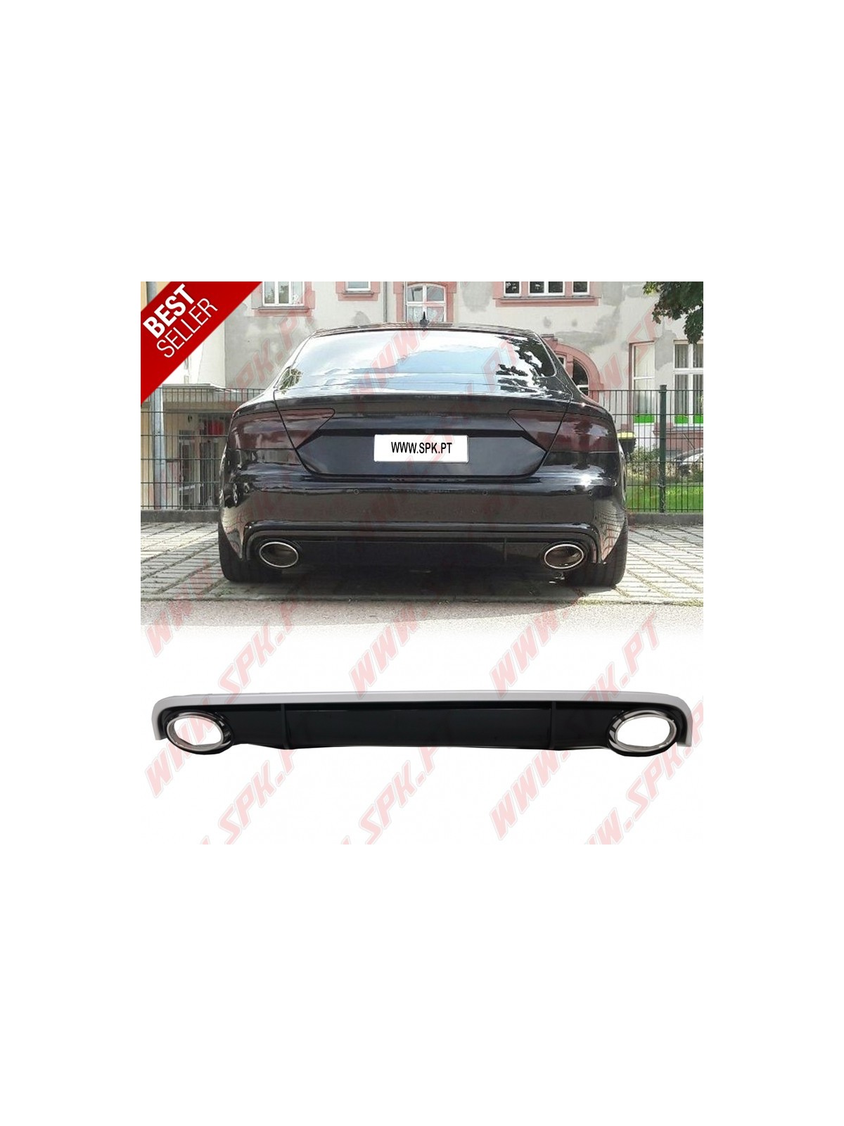 Difusor Traseiro + Ponteiras Look RS7 - Audi A7 (2010-2014) Difusor Traseiro + Ponteiras Look RS7 - Audi A7 (2010-2014)